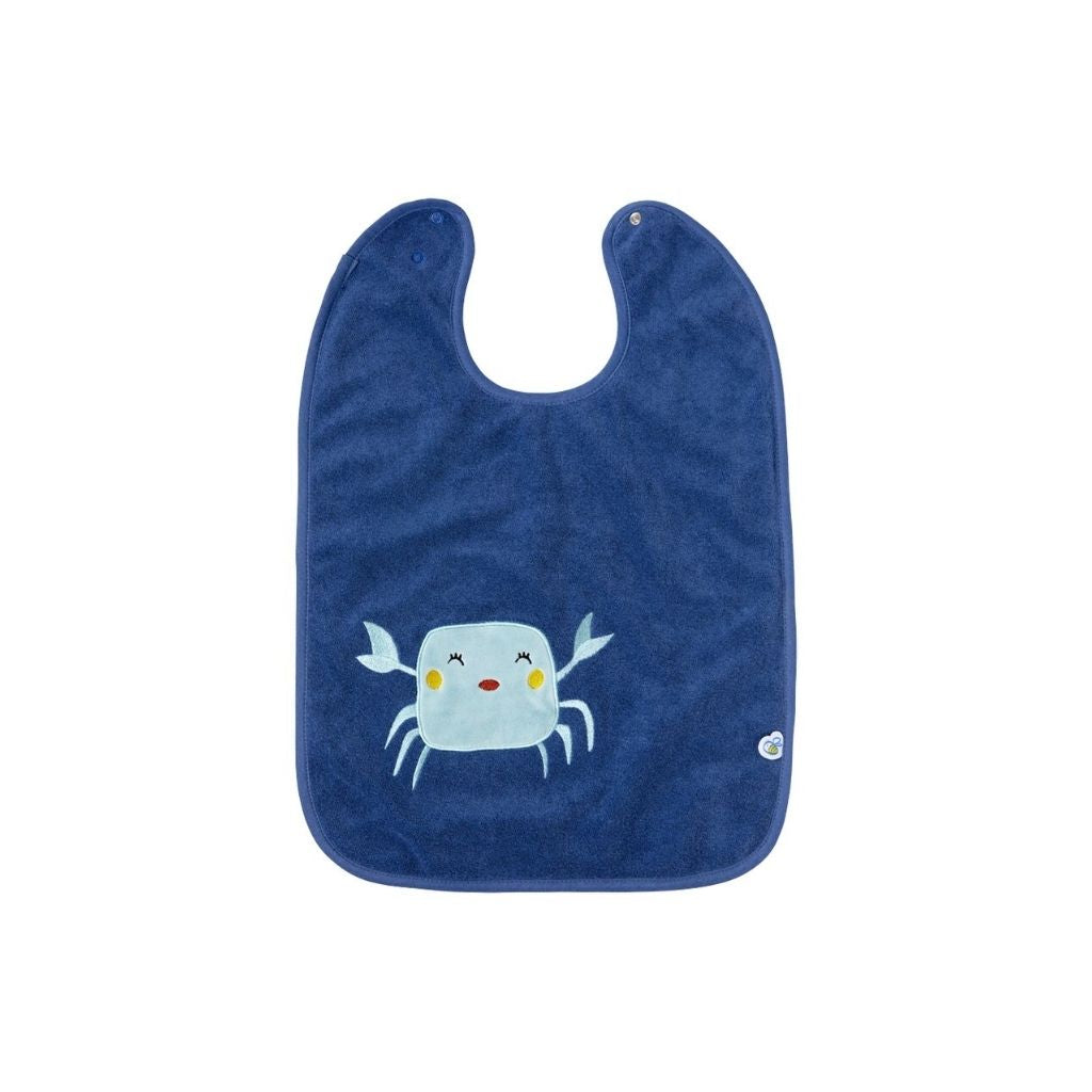 Dreambee Bavoir XL Billie crabe bleu