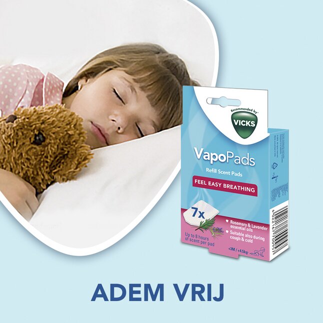 Vicks Tablette de parfum VapoPads Romarin & Lavande - 7 pièces