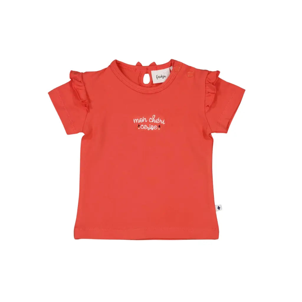 Feetje T-shirt - Mon Cheri m 74 Red Meisjes
