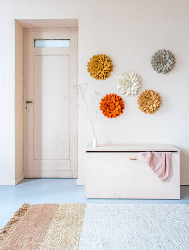 KidsDepot Wanddecoratie Kuba Bloem crème