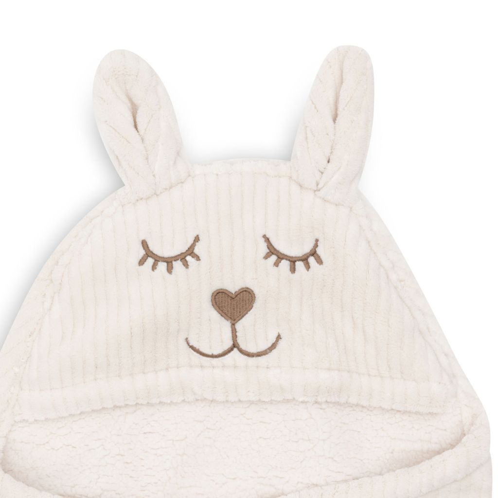 Jollein Wikkeldeken Bunny Cloudy Rib Oatmeal