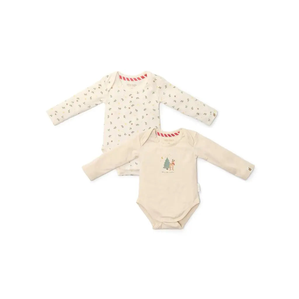 Little Dutch Romper lange mouw Little Christmas 50/56 - 2 stuks