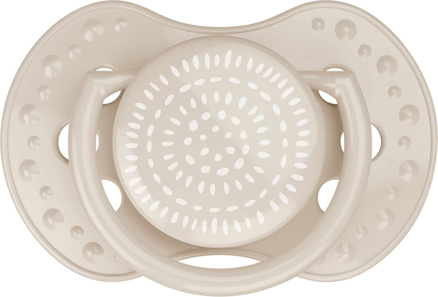 Difrax Fopspeen + 3 maanden LOVI Dynamic Harmony Cream/Light Brown - 2 stuks