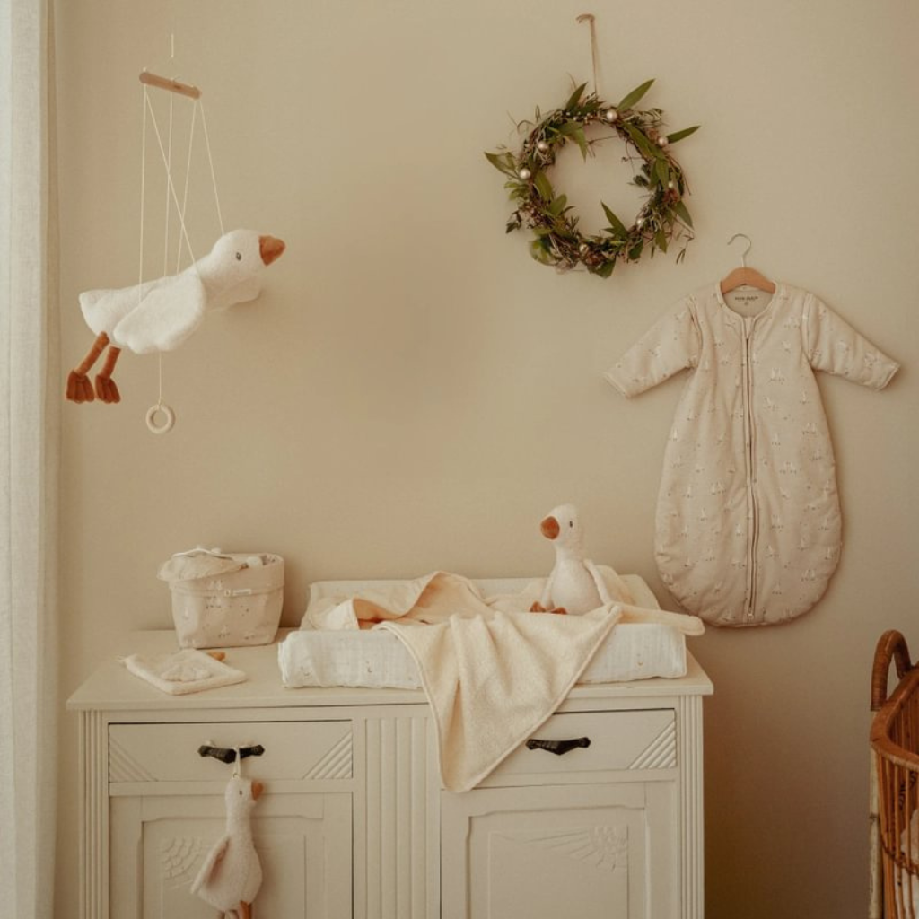 Little Dutch Sac de couchage d'hiver Little Goose beige 90 cm