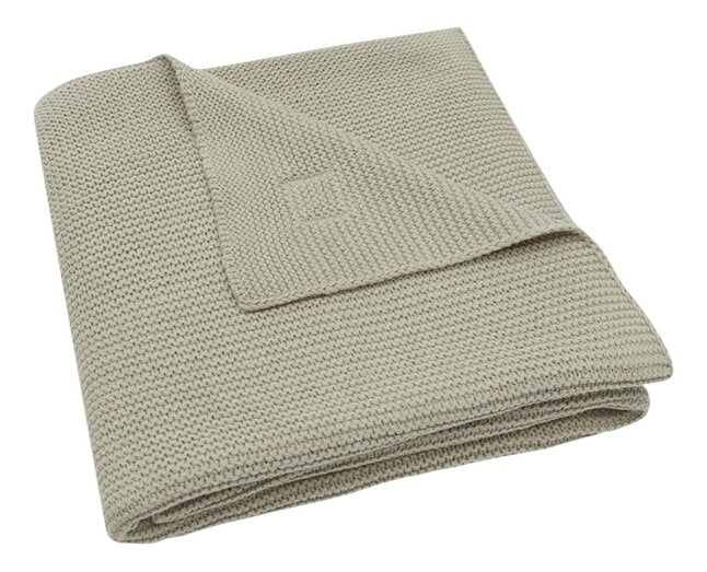 Jollein Deken voor wieg of park Basic Knit Olive Green