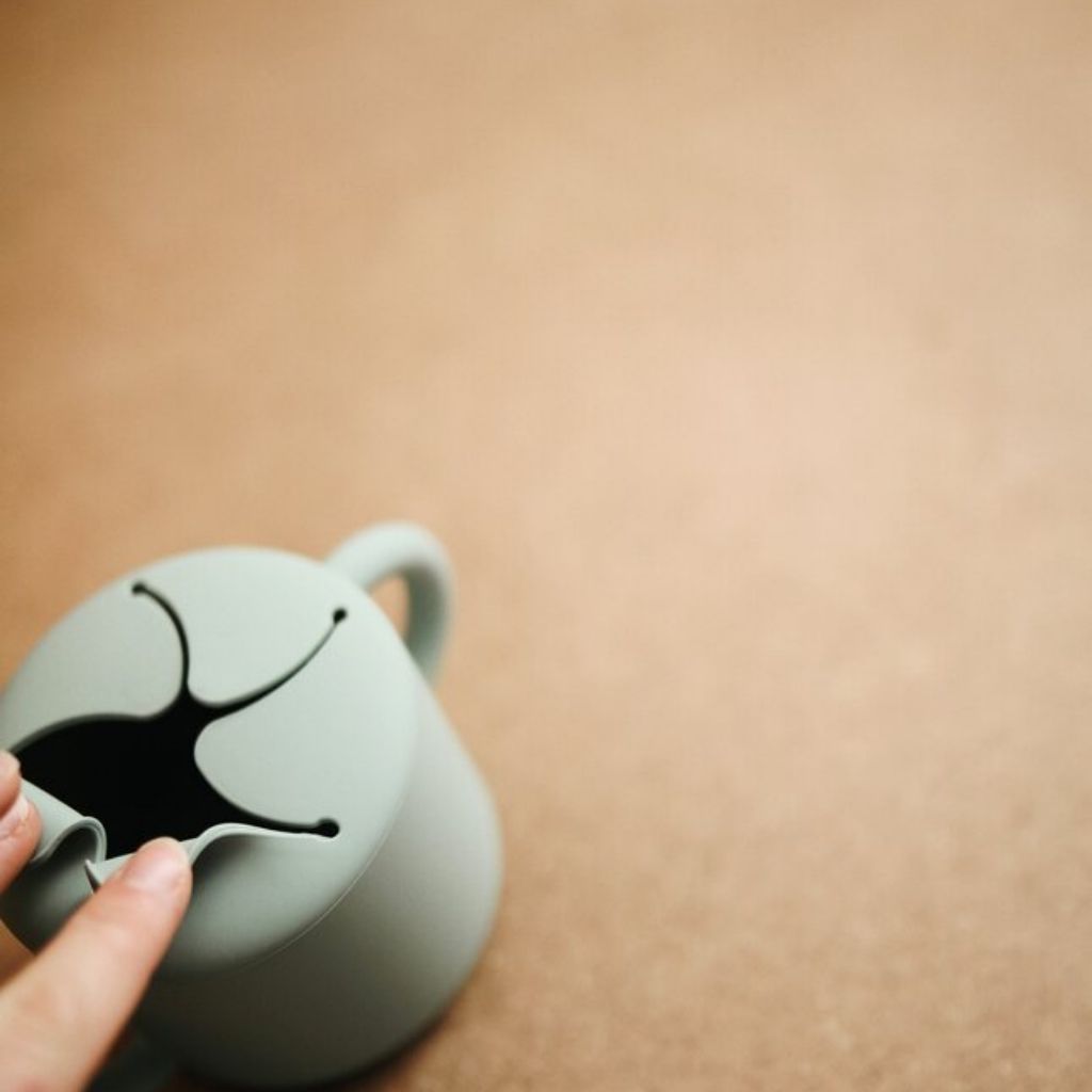 Mushie Tasse à collation Cambridge Blue