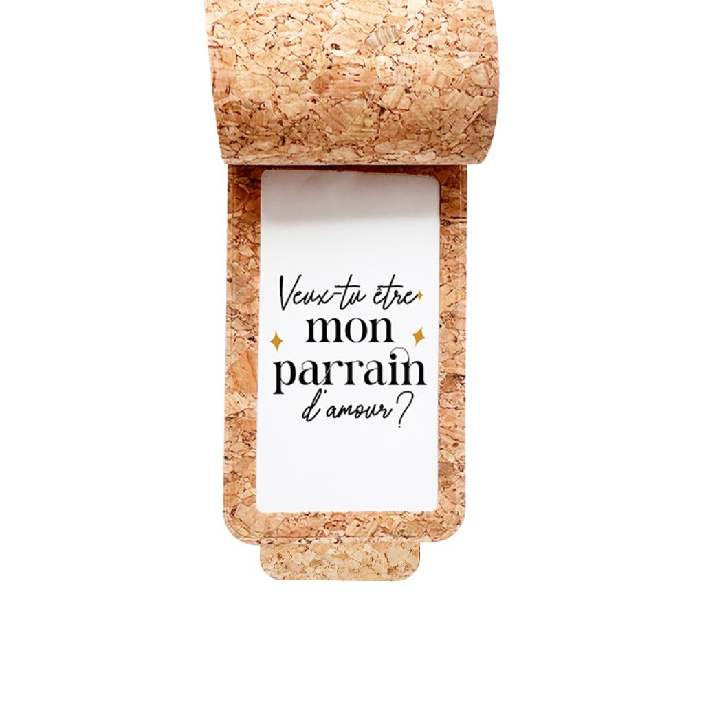 Minimou Fleshanger "Veux-tu être mon parrain d'amour?"