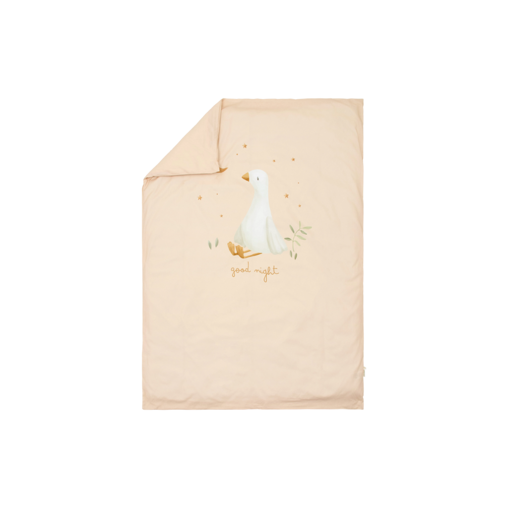 Little Dutch Housse de couette pour lit Little Goose beige 100 x 140 cm