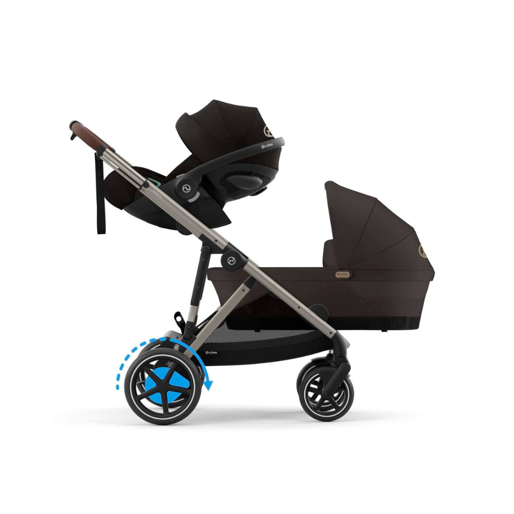 Cybex Poussette eGazelle Taupe Chocolate Brown