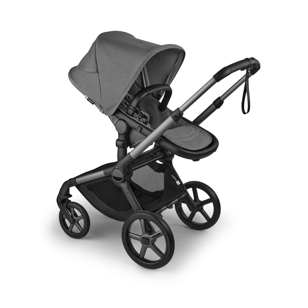 Bugaboo Poussette Fox 5 Renew avec nacelle Graphite / Moon Grey