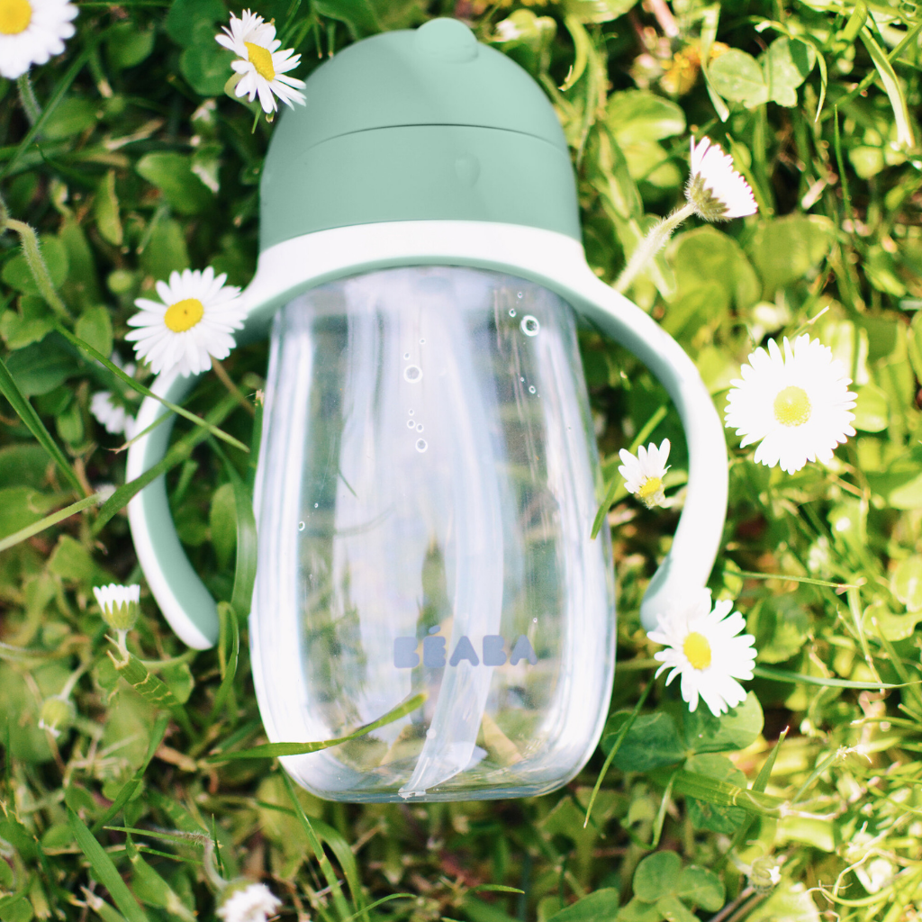 Béaba Gourde avec paille 300 ml Sage Green