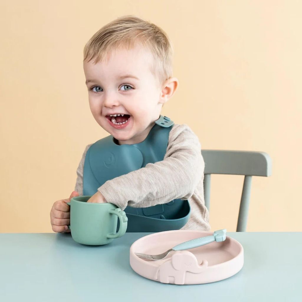 Done by Deer Oefenbeker Silicone Peekaboo Croco 170 ml Green