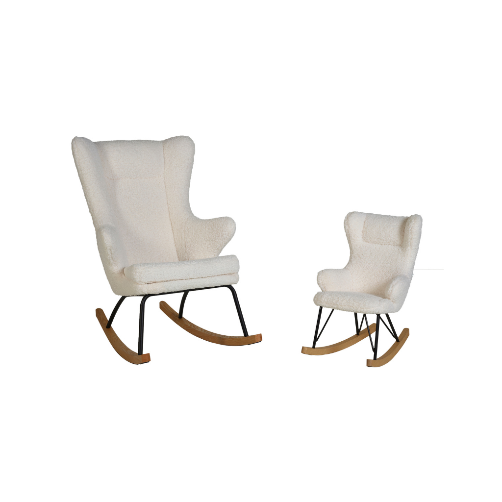 Quax Fauteuil à bascule Rocking Chair De Luxe Adult Teddy Limited Edition