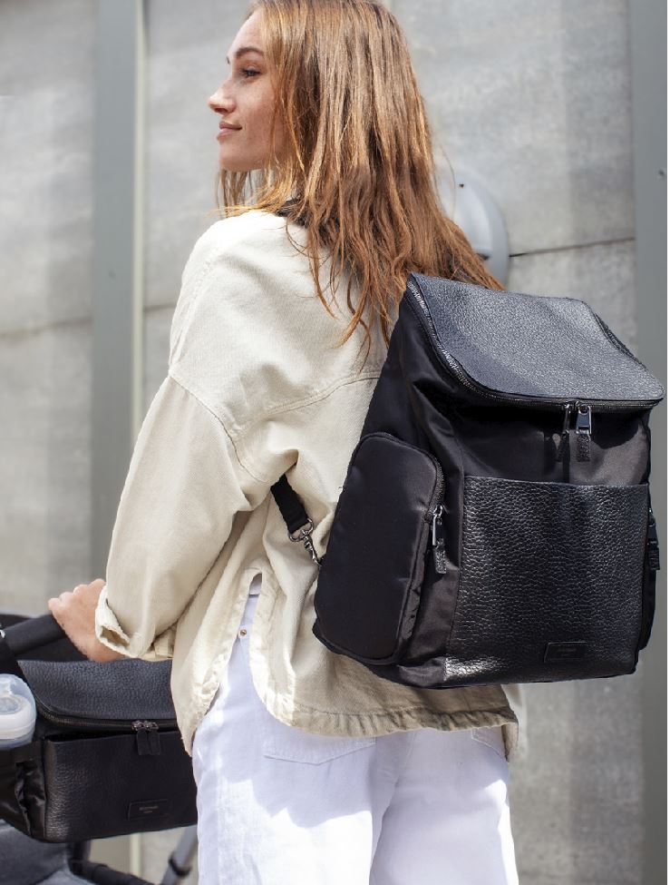 Storksak Sac à langer Alyssa Black Metal