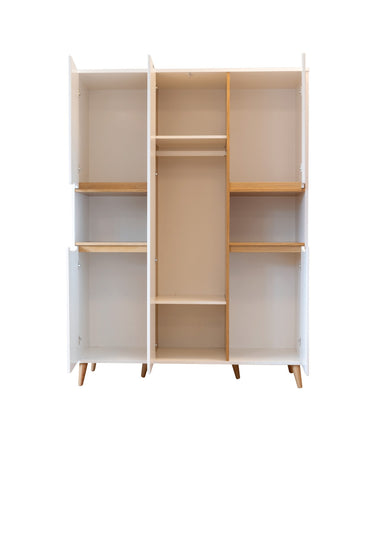 Pericles Kleerkast met 5 deuren Boho White