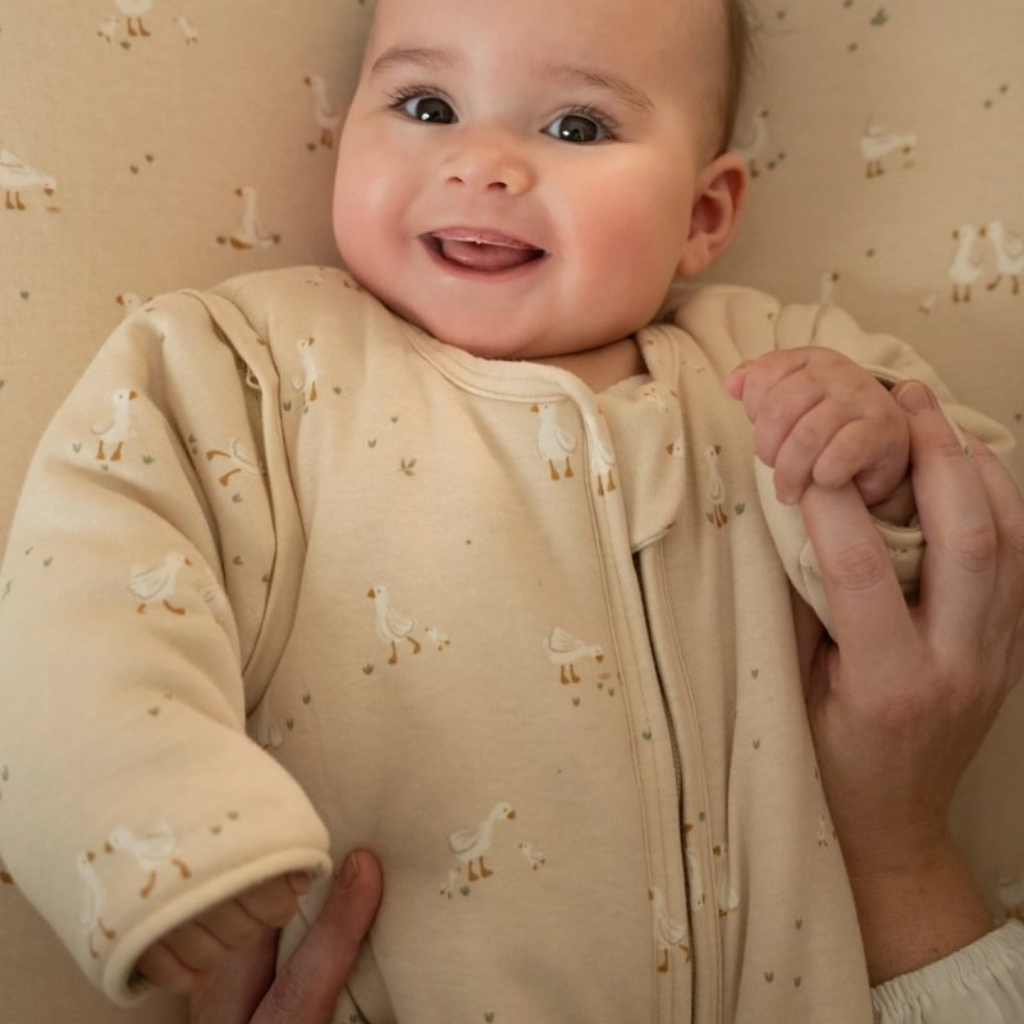 Little Dutch Sac de couchage d'hiver Little Goose beige 70 cm