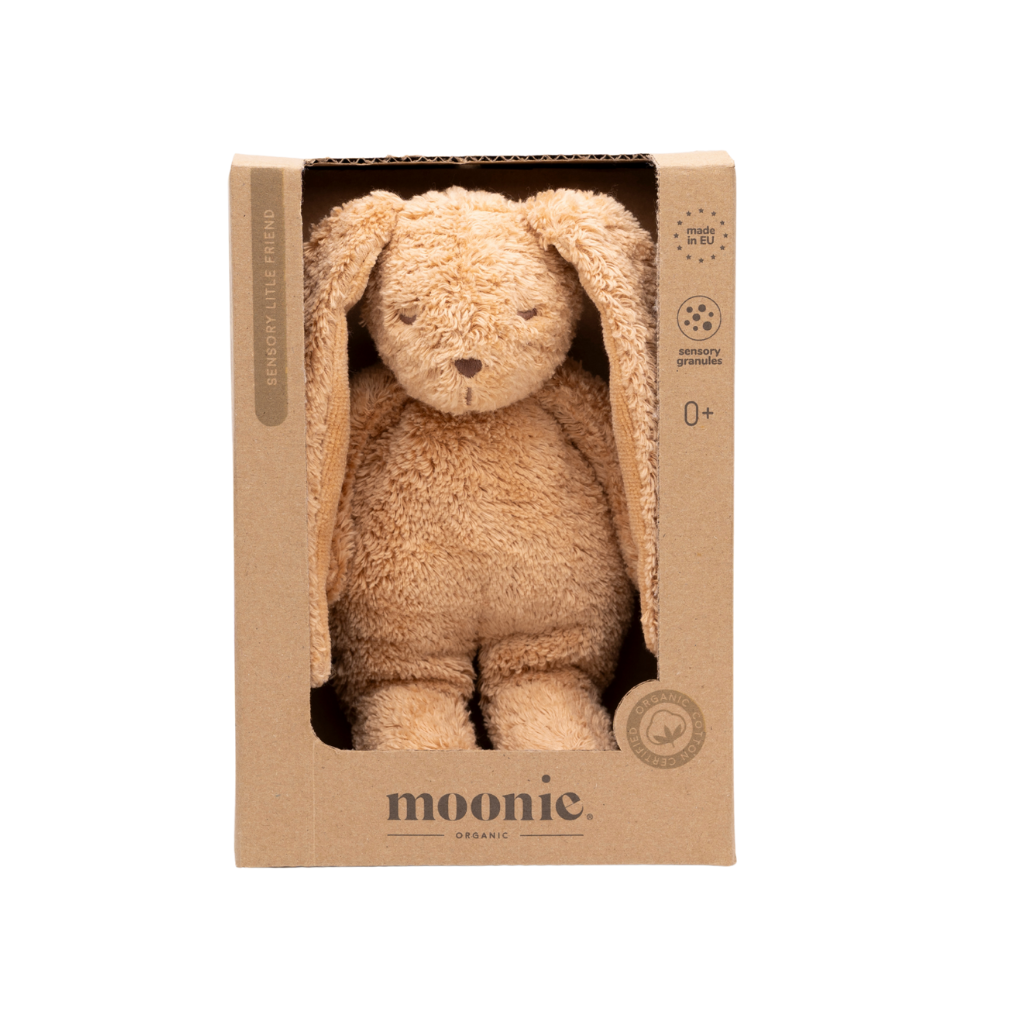 Moonie Peluche Sensory Little Bunny Cappuccino