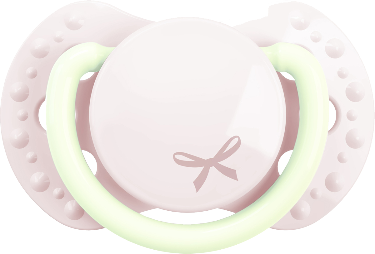 Difrax Sucette + 0 mois LOVI Dynamic Newborn Baby Shower Pink - 2 pièces