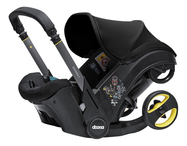 Doona Siège-auto portable transformable Infant Nitro Black Groupe 0+