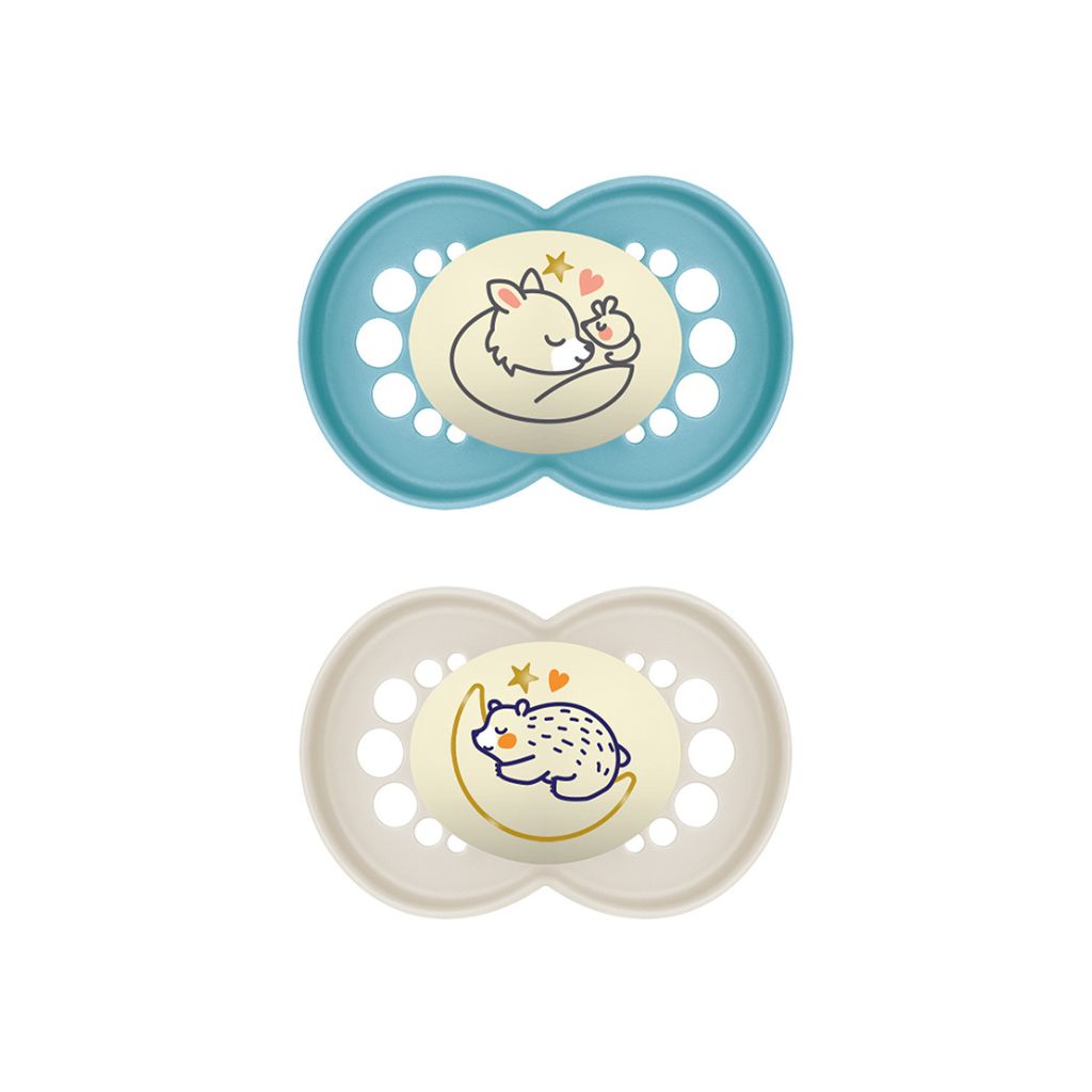 MAM Sucette 6 - 16 mois Original Night Blue/Neutral - 2 pièces