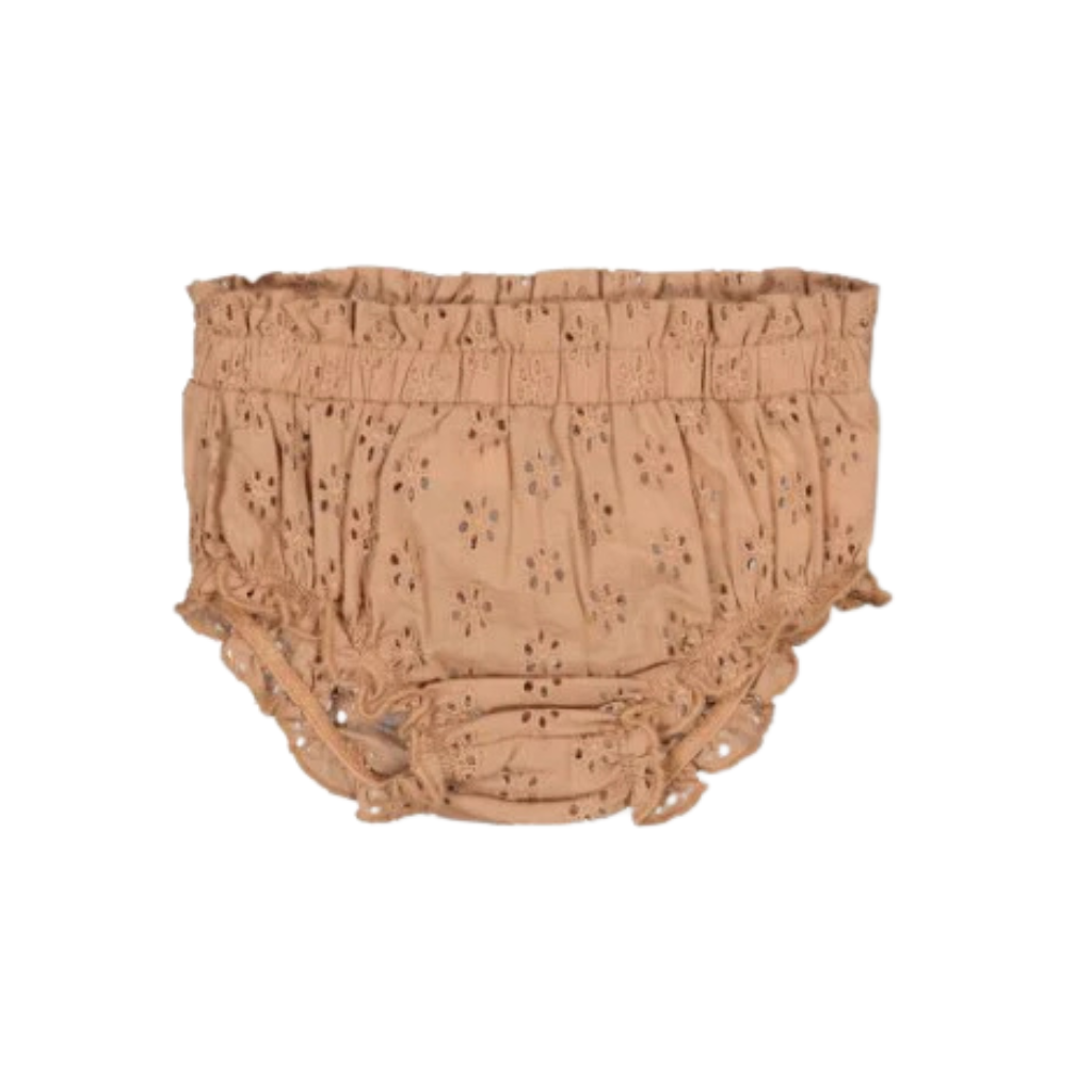 Feetje Jurk + slip broderie Summer Woven m 74 Brown Meisjes