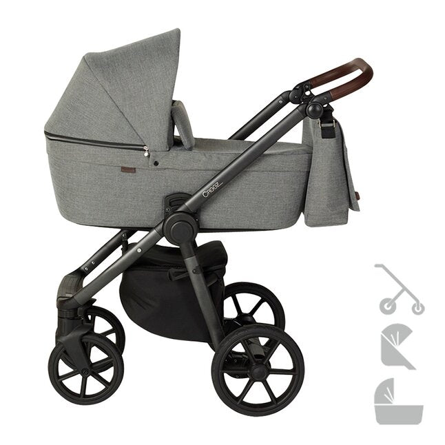 Quax Poussette 3 en 1 Crooz Titanium Grey