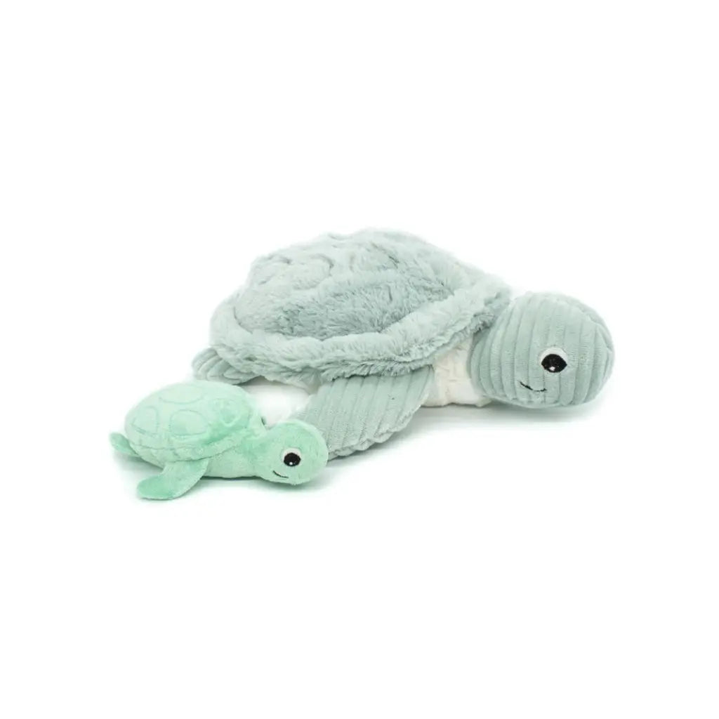Les Déglingos Peluche Sauvenou tortue Maman et Bébé Menthe Ptipotos