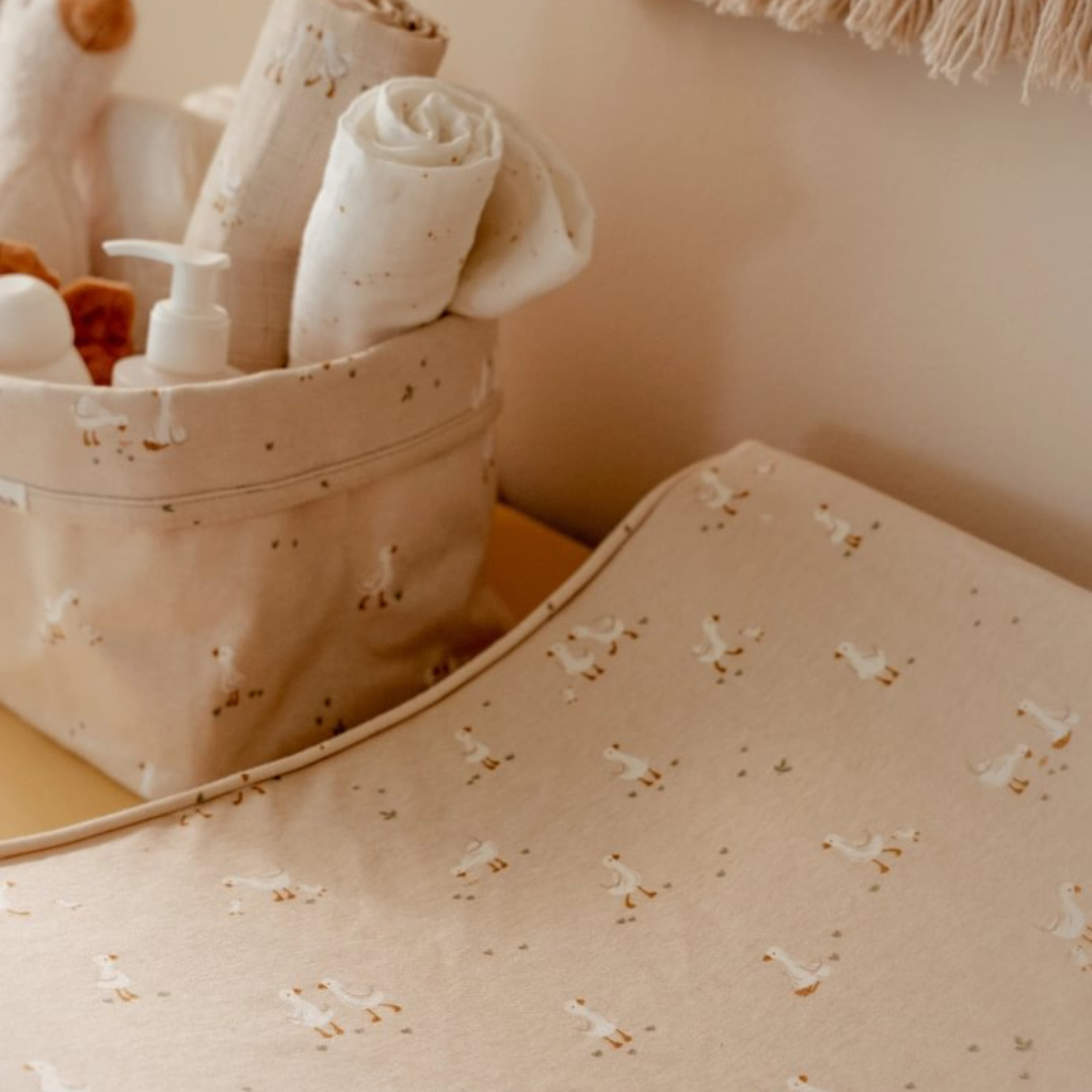 Little Dutch Essuie tetra Newborn Naturals Little Goose Beige L 70 x Lg 70 cm - 2 pièces