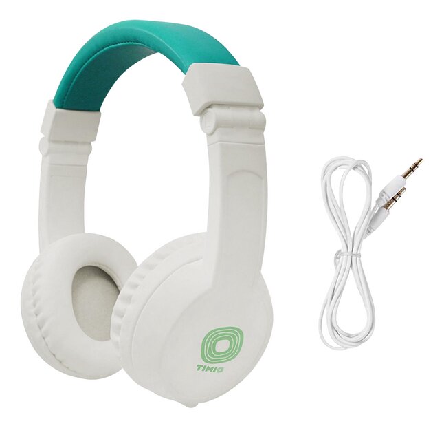 Timio Casque blanc/vert