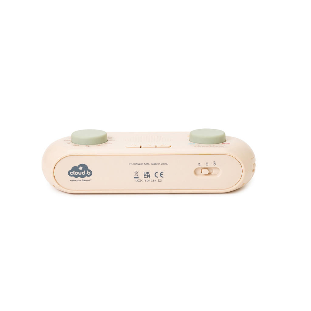 Cloud B nachtlampje, projector en verhalendoos CloudBox™ beige
