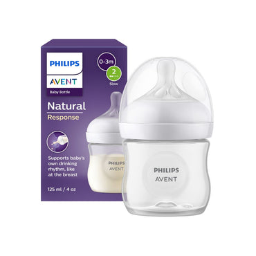 Philips AVENT Biberon Natural Response transparent 125 ml - 3 pièces