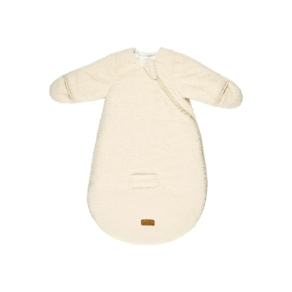 Nattou Gigoteuse avec manches et moufles en velours Teddy 60 cm ecru
