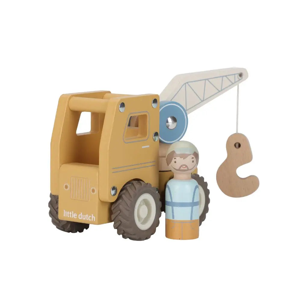 Little Dutch Houten Kraanwagen