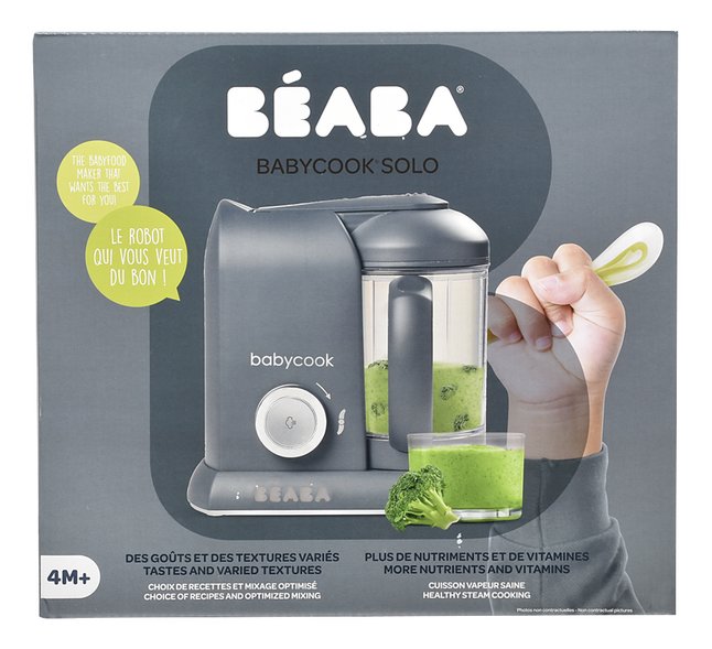 Beaba Cuiseur vapeur-mixeur Babycook Solo gris fonce