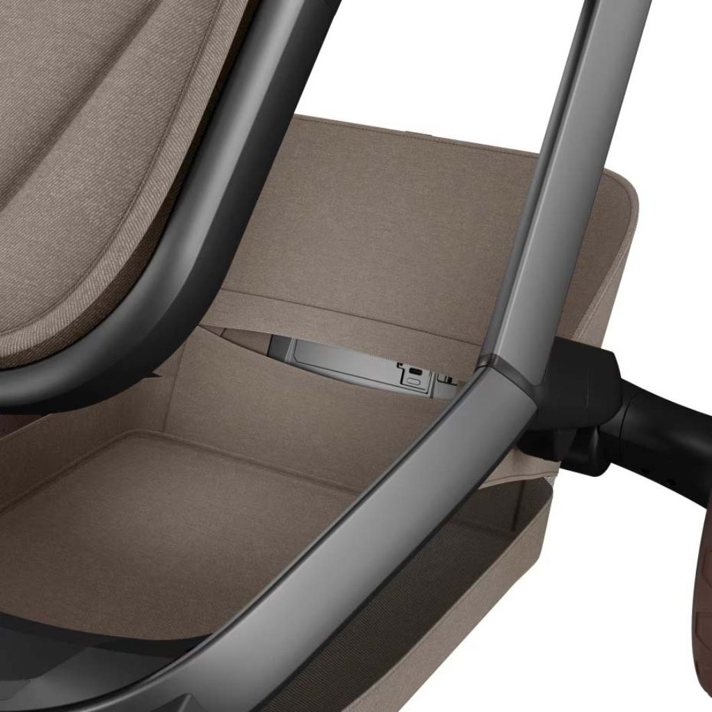 Maxi-Cosi Kinderwagen 4-in-1 Fame Twillic Truffles + draagmand + Autostoel Pebble 360 pro 2 + basis Familyfix 360 Pro