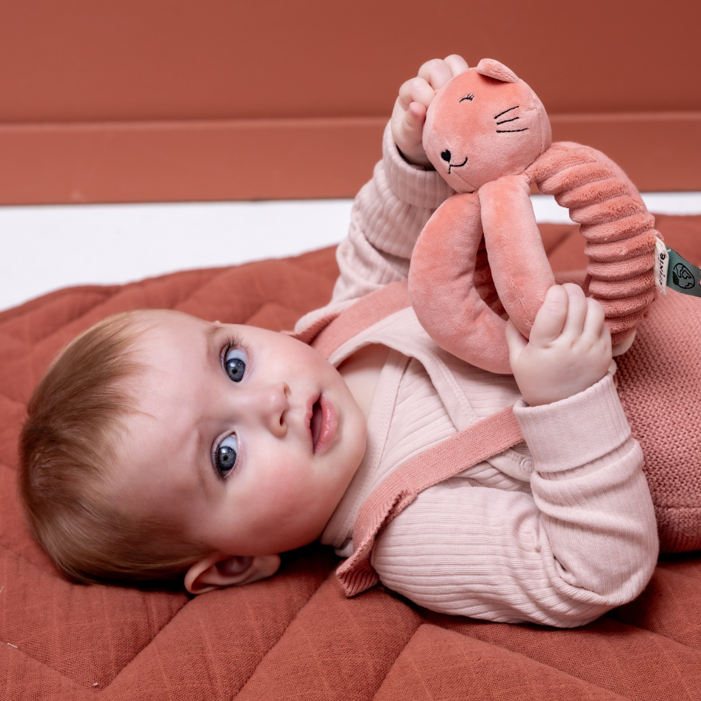 Trixie Baby Balle de préhension Mrs. Cat rose
