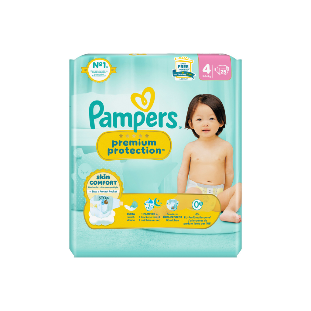 Pampers Wegwerpluiers Premium Protection Maat 4