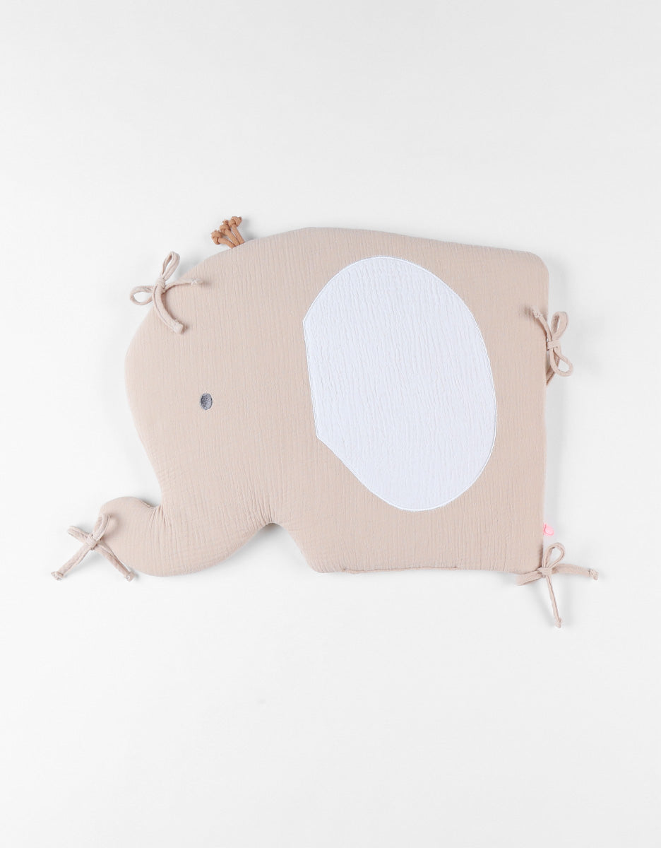 Noukie's Tour de parc/lit Bali, Moka & Snow beige/écru