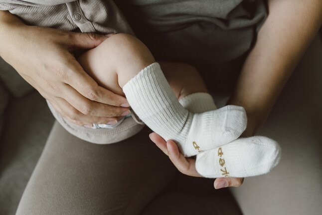 KipKep Blijf-Sokken Off White - 2 stuks