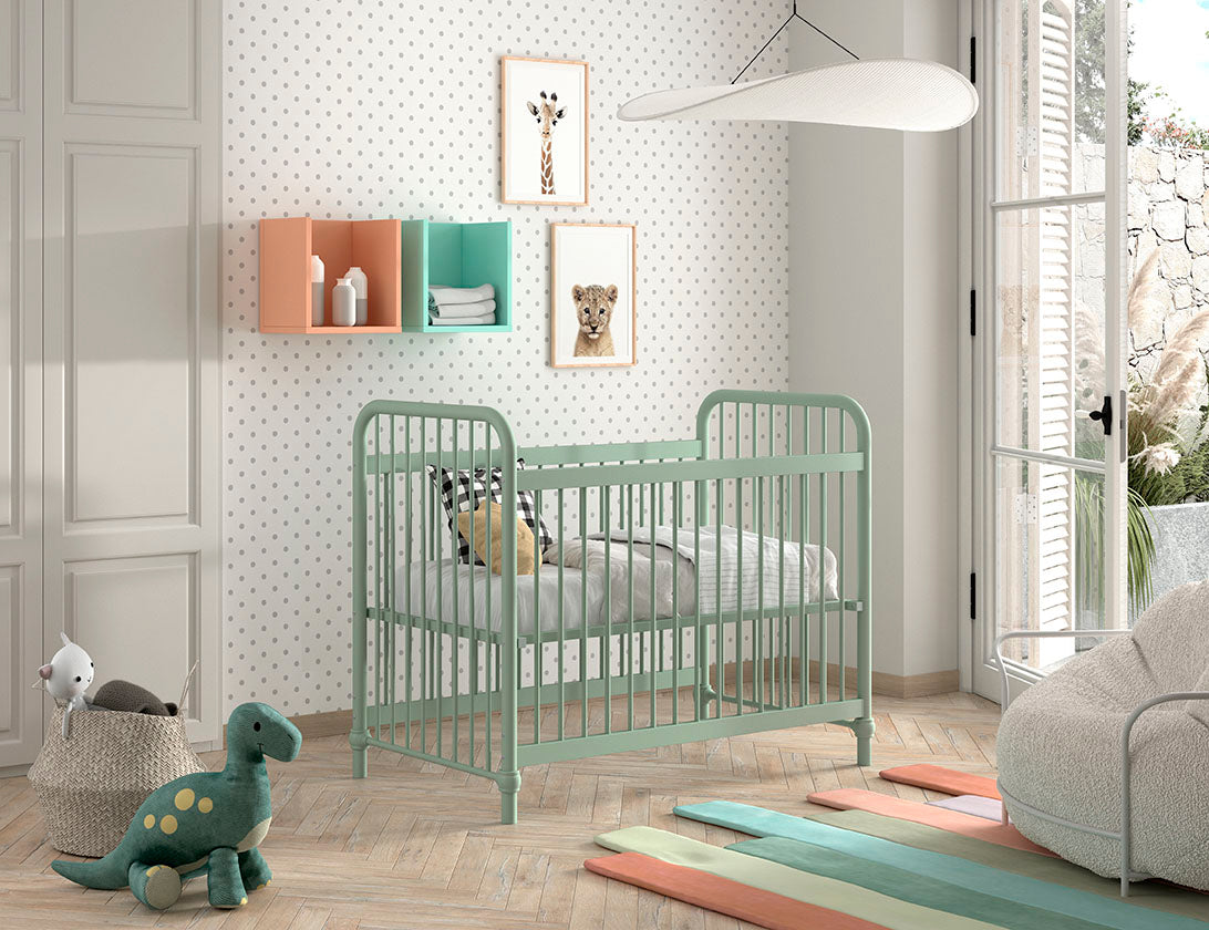 Jaxx Lit de bébé L 120 x Lg 60 cm Bronxx Olive Green