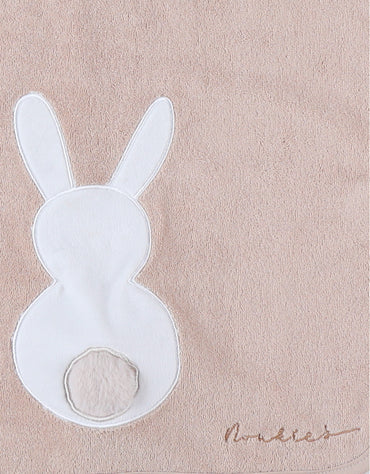 Noukie's Slabbetje Bali, Moka & Snow - Konijn Moka beige