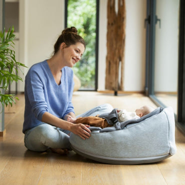 doomoo Pouf Seat 'n Swing Grey
