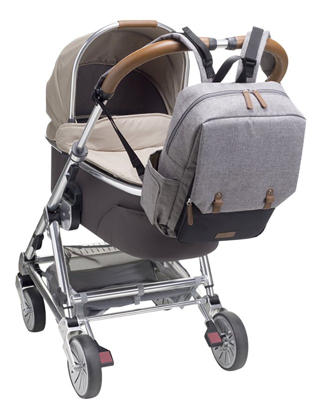 Babymel Sac à langer George gris/noir