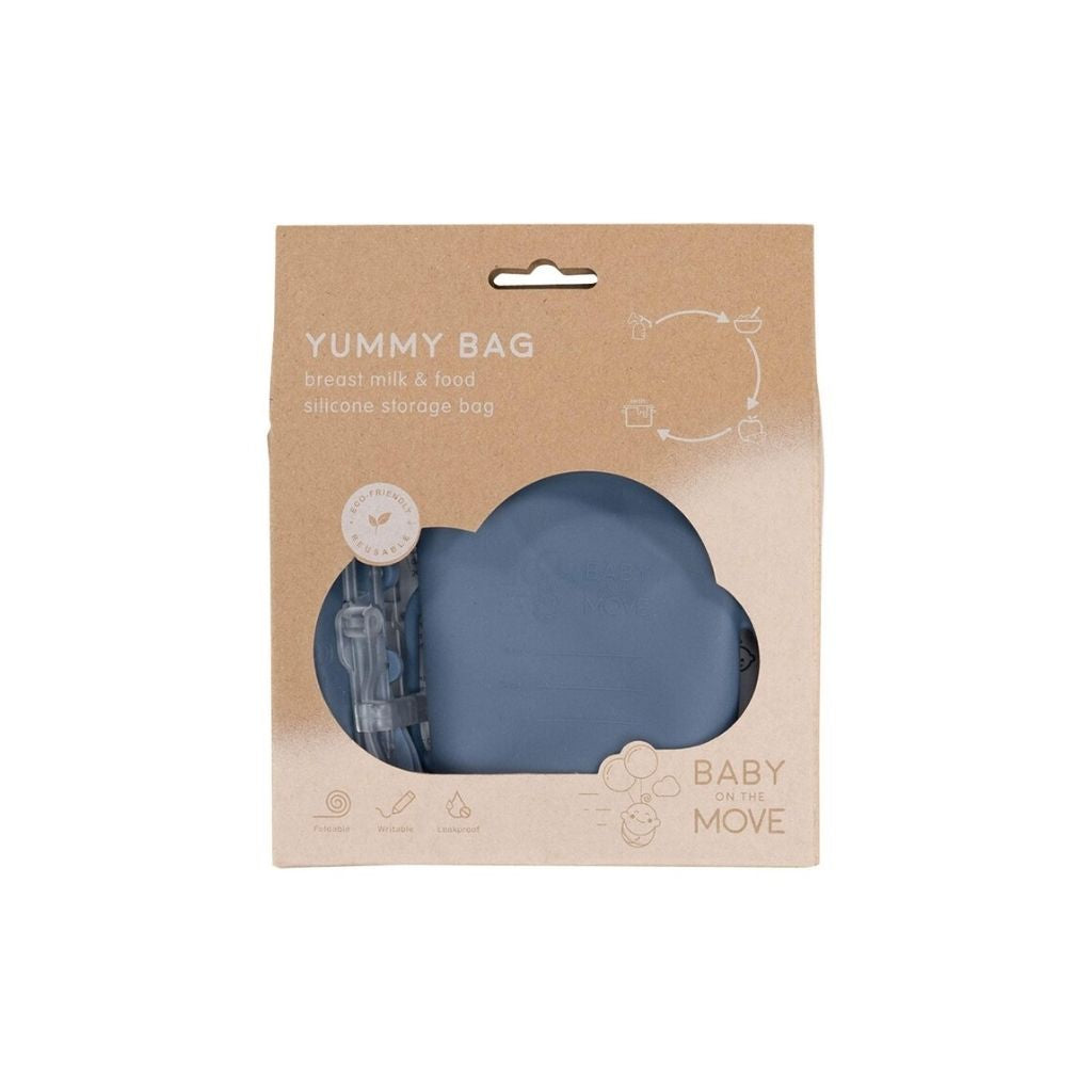 Baby on the Move Bewaarzakjes Yummy Bag Denim 230 ml - 2 stuks