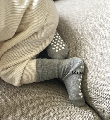 KipKep Blijf-Sokken Antislip Grey 12 tot 18 maanden