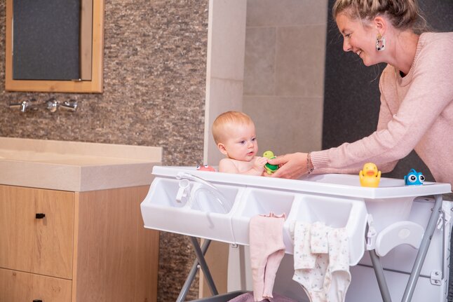 Bo Jungle Table à langer Pensylvania gris