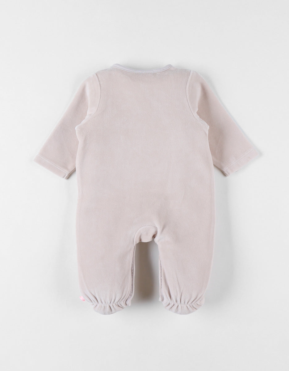 Noukie's Pyjama en velours Bali beige