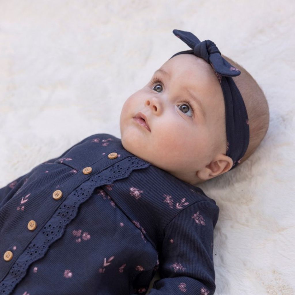 Feetje Bandeau AOP Swanlake Navy