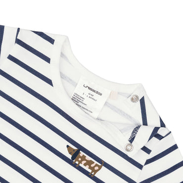 Lässig Playsuit Dog Milky Navy