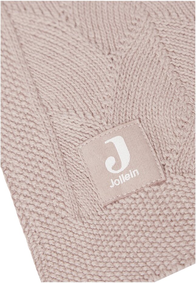 Jollein Couverture pour berceau ou parc Shell Knit Wild Rose